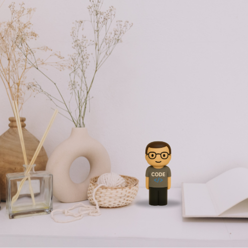 Coder Wooden Collectible - Tech Enthusiasts