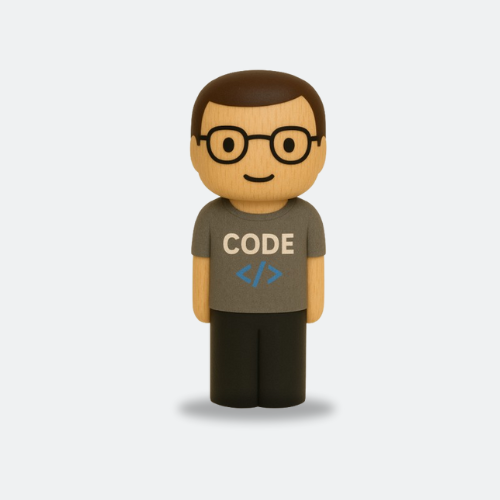 Coder Wooden Collectible - Tech Enthusiasts