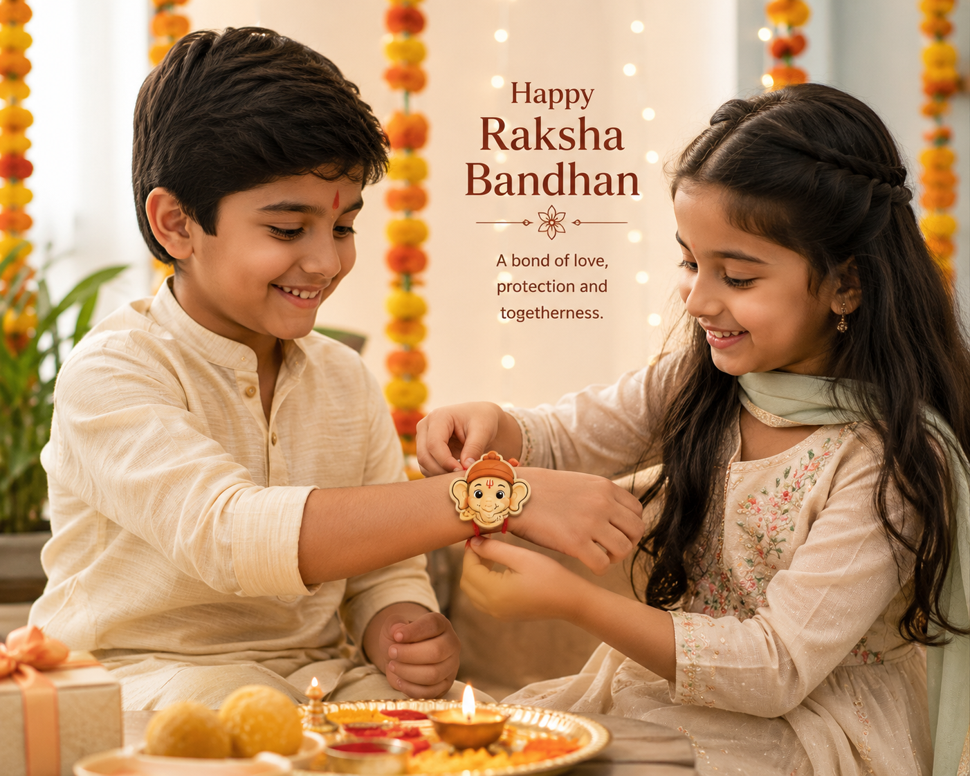 Handmade Rakhi Set (Pack of 3)