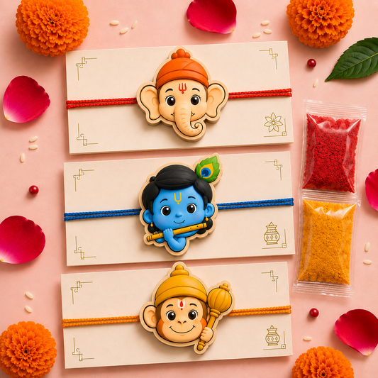 Handmade Rakhi Set (Pack of 3)
